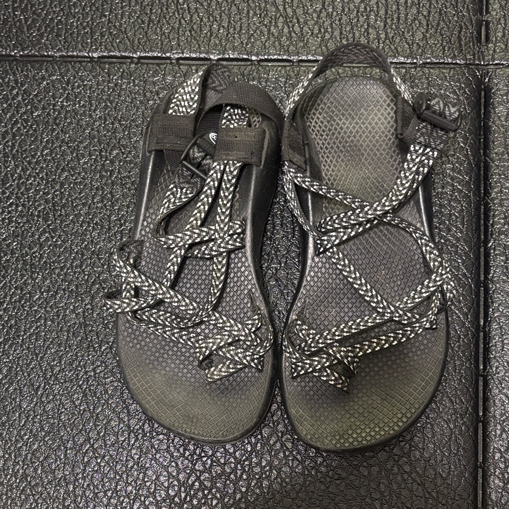 Chaco Black and Gray Women's Sandals